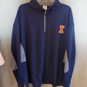 Pro Edge University of Illinois Zip Front Pullover